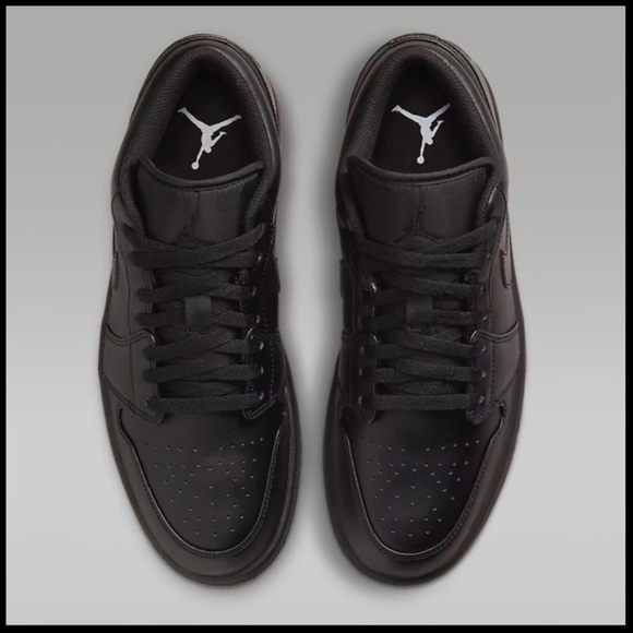 Air Jordan Low Triple Black Size 7 Men’s or women’s 8.5 - Picture 1 of 14